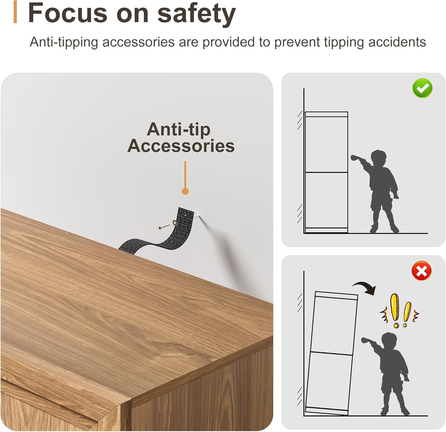 72" Wooden Book Shelf, 5 Shelf Bookcase, Modern Bookshelf with Adjustable Shelf for Home Office, Study Room, Oak