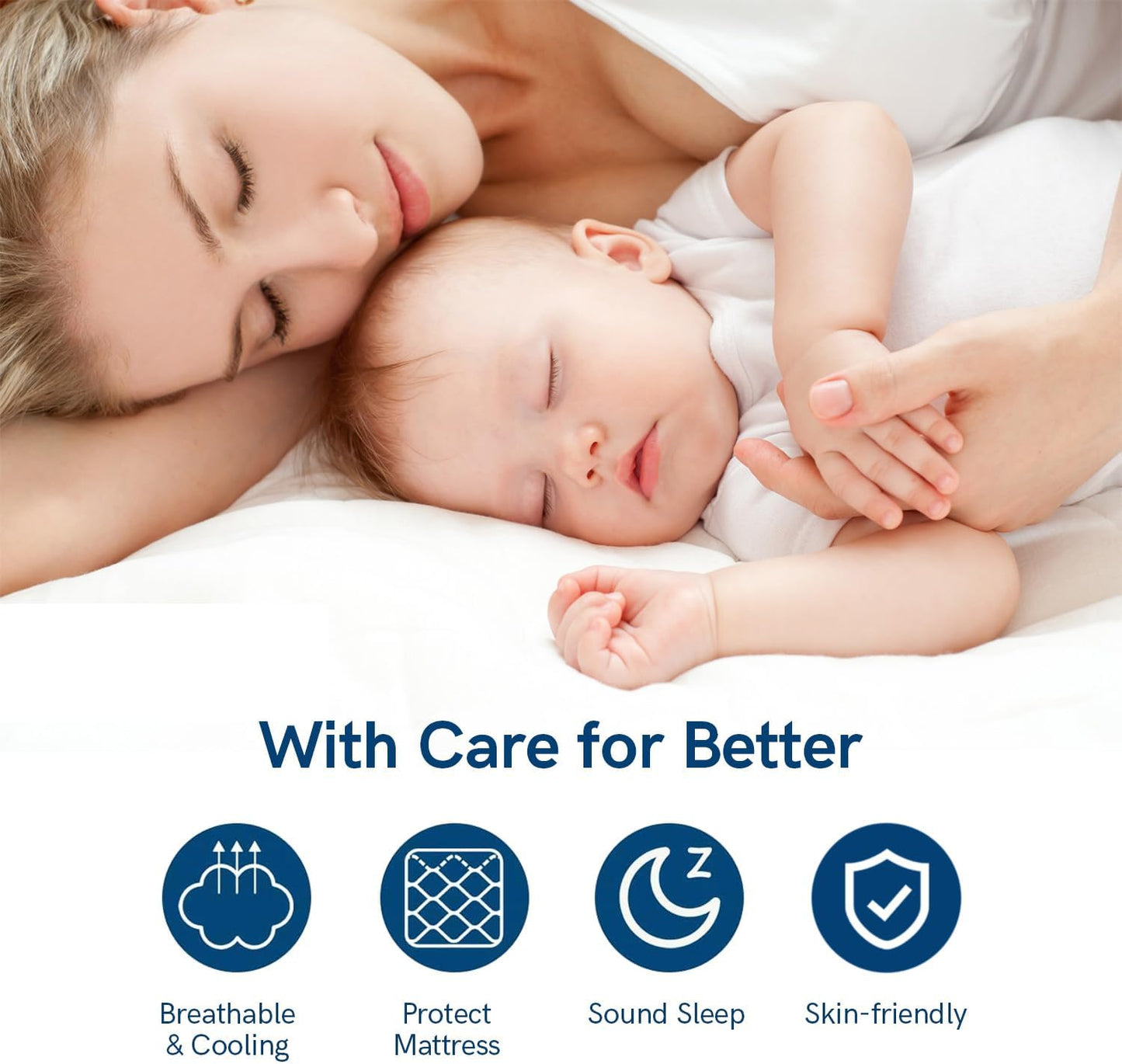 ELEMUSE Twin Mattress Topper for Back Pain, Extra Thick Mattress Pad Cover, Plush Soft Pillowtop with Elastic Deep Pocket, Overfilled Down Alternative Filling