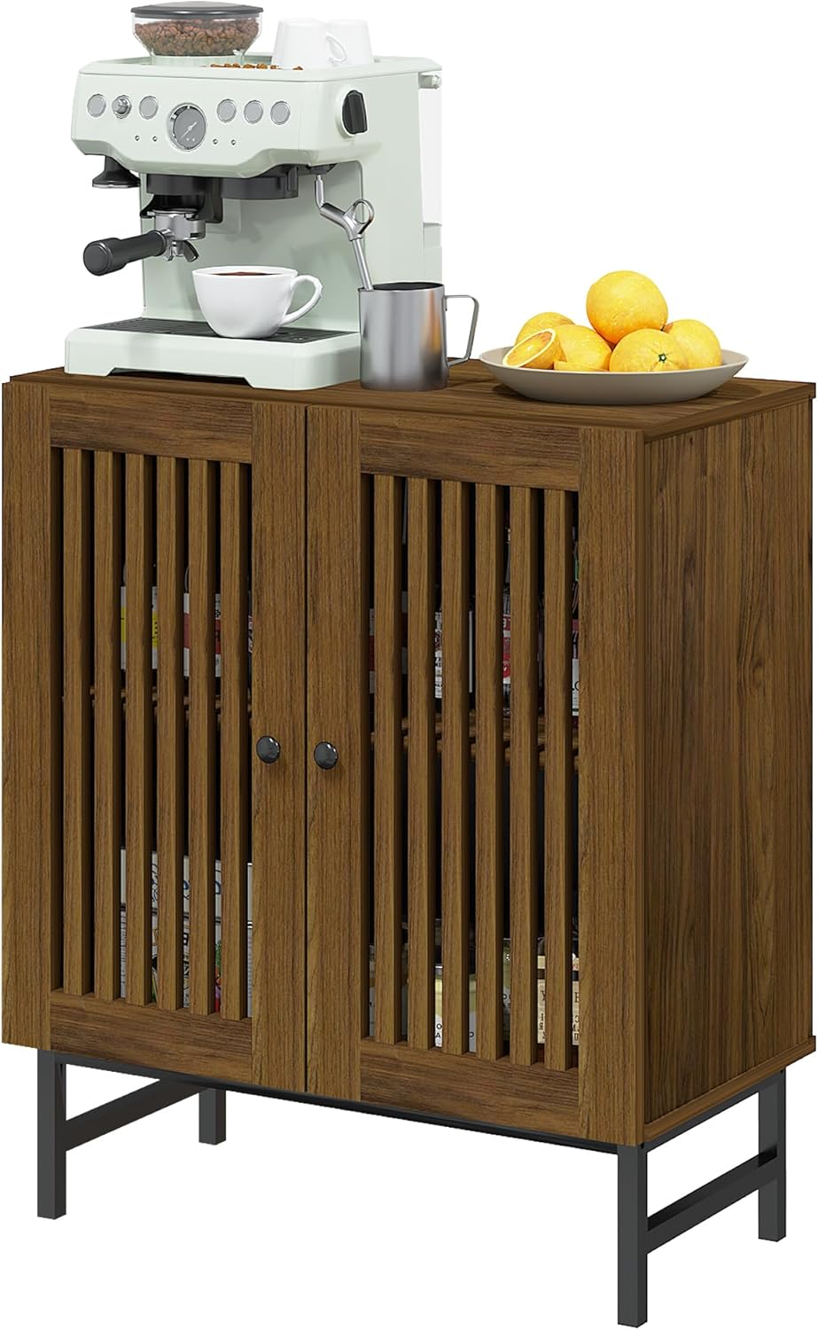 Buffet Storage Cabinet with 2 Doors,Kitchen Sideboard with Storage,Coffee Bar Cabinet for Kitchen,Living Room,Natural