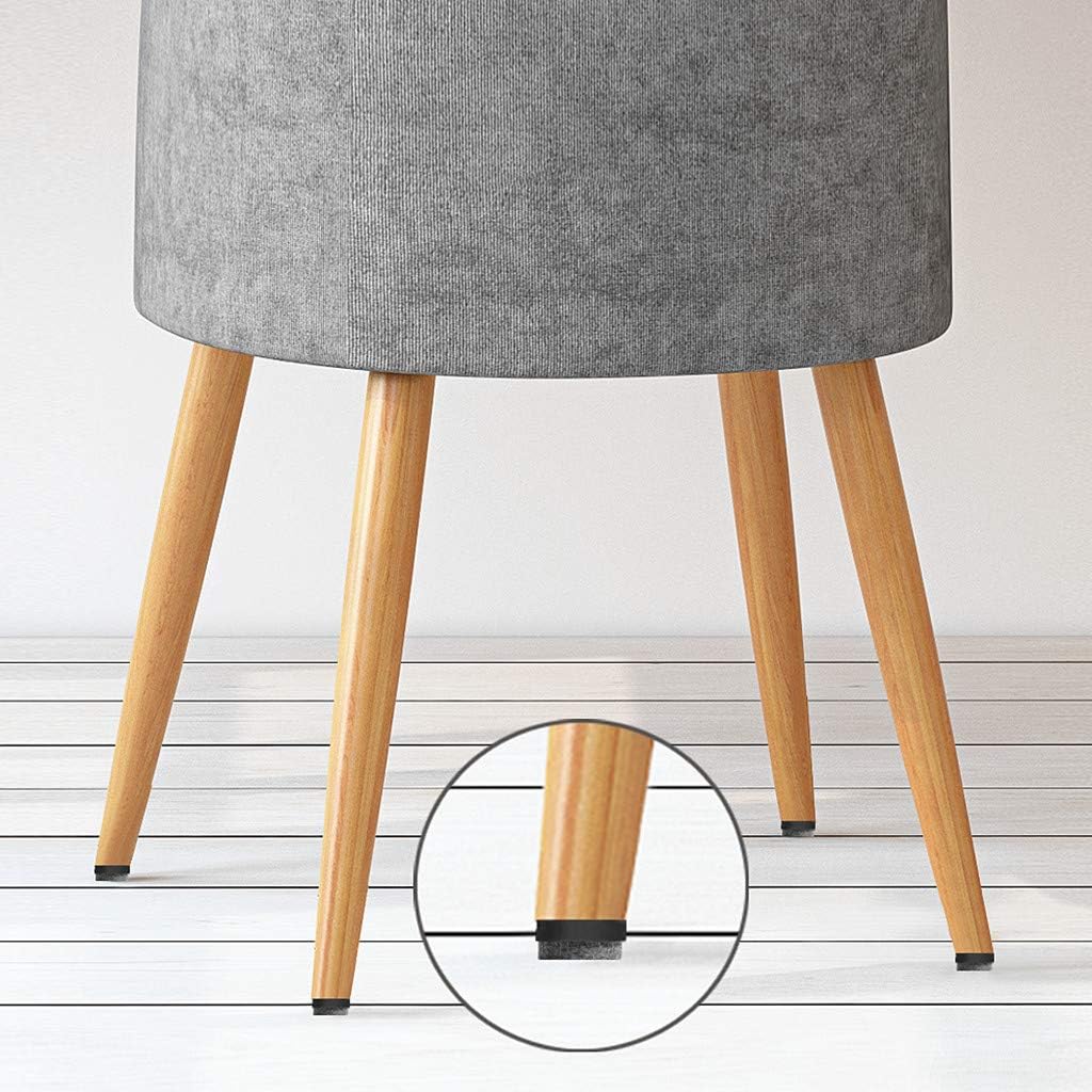 ALIMITOPIA 40pcs Screw-on Furniture Felt Pad Chair Glide Slider Hardwood Floor Protector for Wooden Leg Feet of Chair Table Furniture(Φ24mm or 0.95";Black)