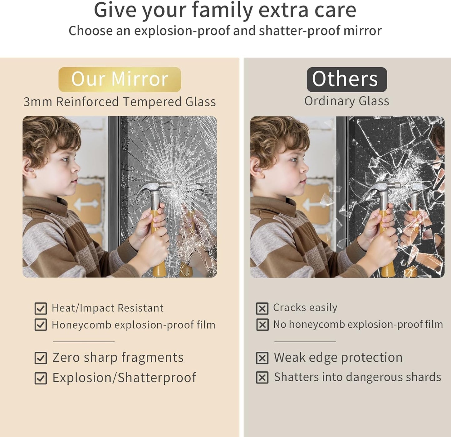 Koonmi Black Bathroom Mirror for Wall, 30x40 Inch Matte Metal Deep Framed Rounded Corner Wall Mirror, Shatterproof Tempered Glass for Farmhouse Bedroom Entryway, Vertically or Horizontally