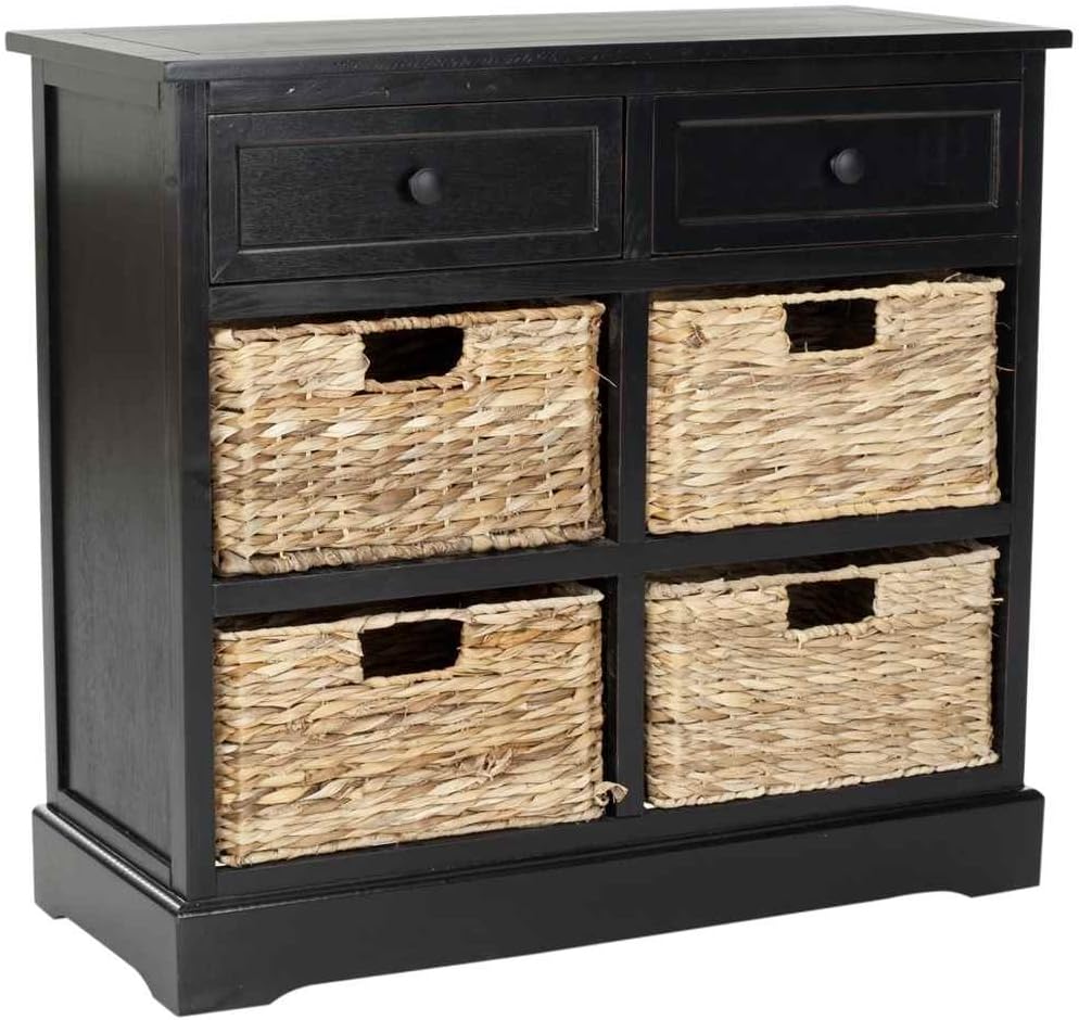 SAFAVIEH American Homes Collection Herman Vintage Black Storage Unit
