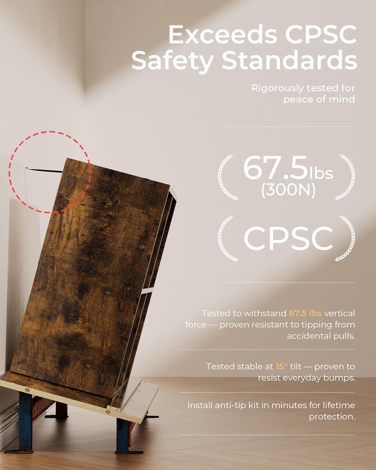 GTPLAYER 4-Cube Storage Organizer, Fits 11" Bins, Vertical or Horizontal Use, Opening Bookshelf, Partial Back Panels, Stackable Design Bookcase, for Desk, Vanity, Entryway, Rustic Brown