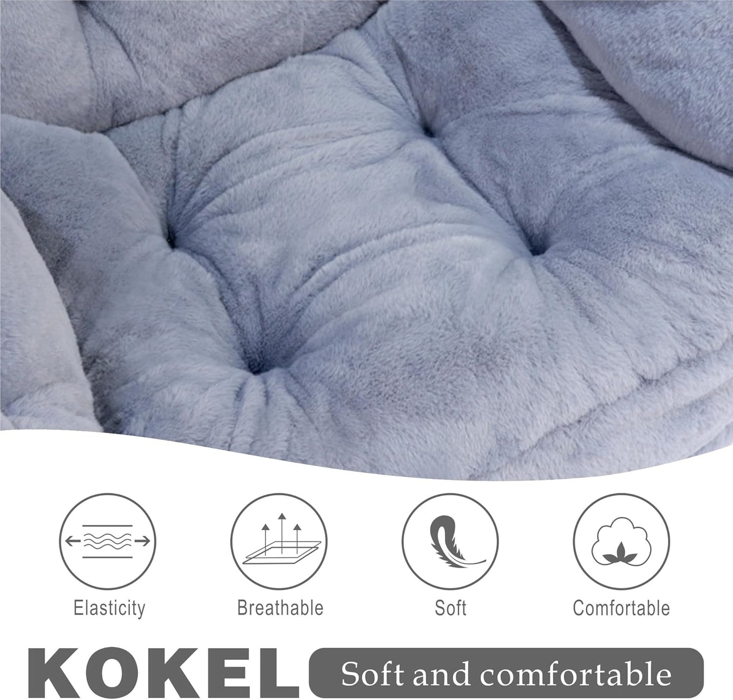 Lazy Chair with Folding Ottoman,Living Room Chairs, Accent Contemporary Lounge Chair, Single Steel Frame Leisure Sofa Chair with Armrests and A Side Pocket (TM10GRAY)