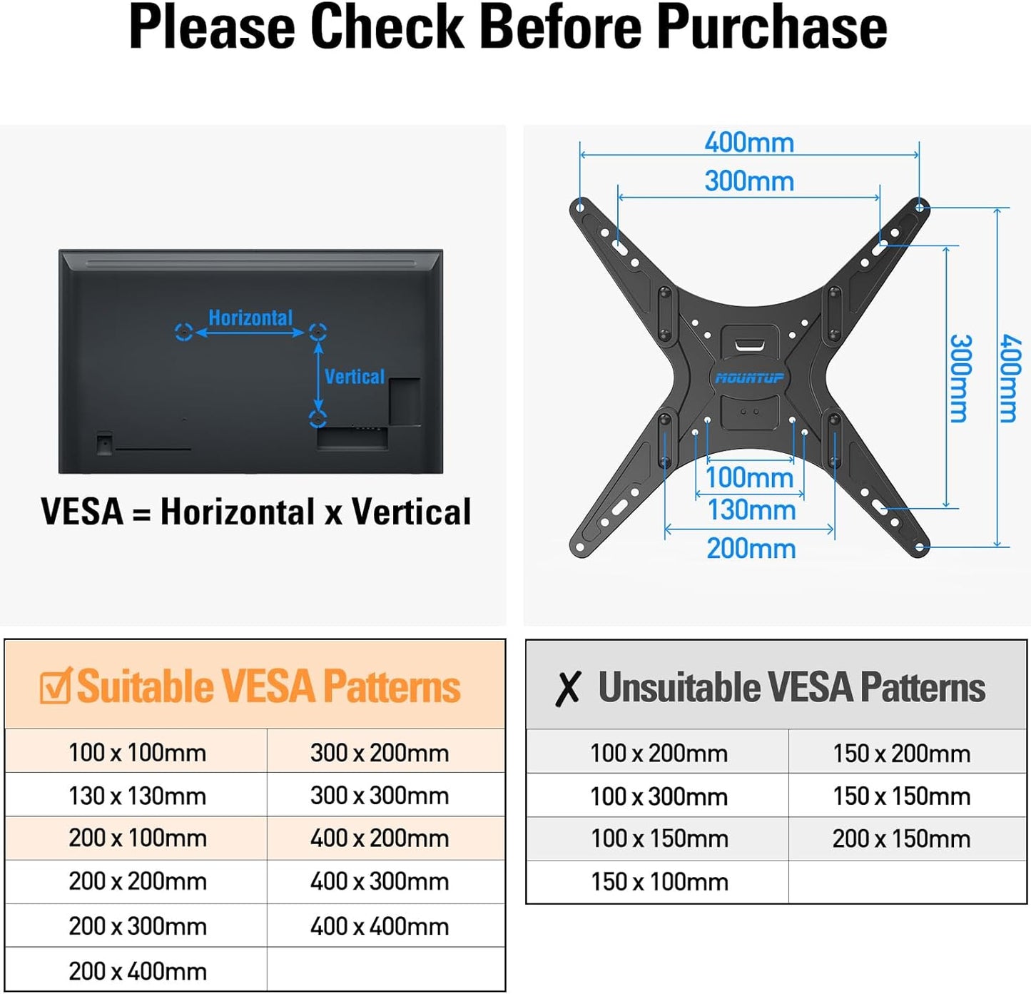 MOUNTUP Corner TV Wall Mount for Most 26-65 Inch TVs, Long Arm TV Mount with 30 Inch Extension Arm, Smooth Swivel Tilt Single Stud Full Motion Bracket Max VESA 400x400mm, 77 lbs Heavy Duty, MU0057
