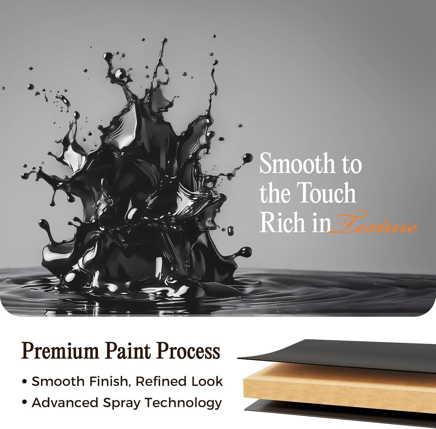 Huuger 23.6 Inch Night Stand with Charger Station and USB-C Port, 3 Drawer Nightstand, Larger Wider Bedside Table, Modern Side End Table, for Bedroom, Black Nightstand