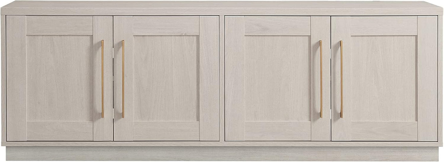 Henn&Hart Tillman, 68'' Rectangular TV Stand, Alder White