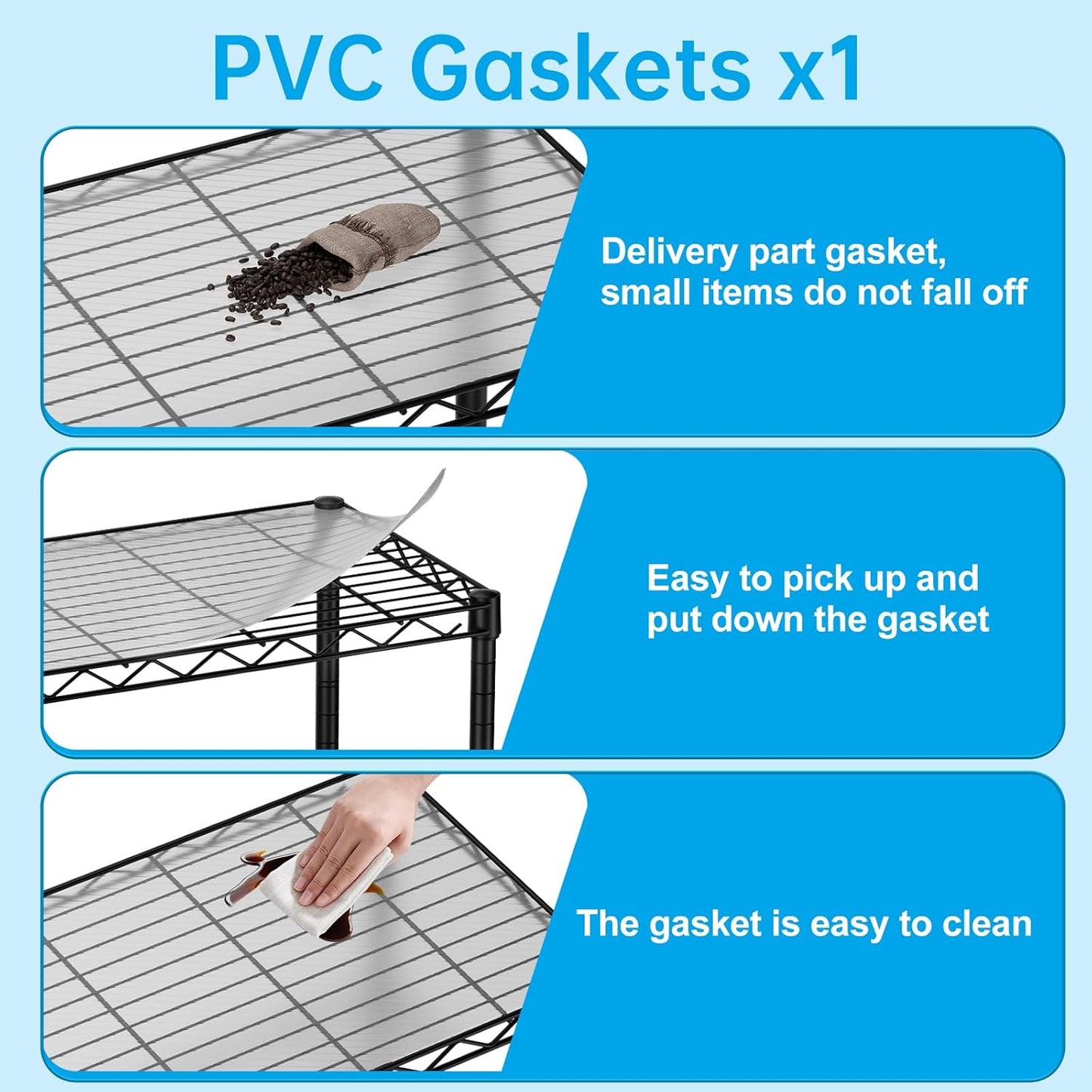 SINGAYE 3 Small Shelves Storage Shelf Wire Shelving Unit Metal Shelf Adjustable Organizers Storage Shelving with Wheels for Bathroom Laundry Room Kitchen Pantry11.5”D x 17.3”W x 30”H Black