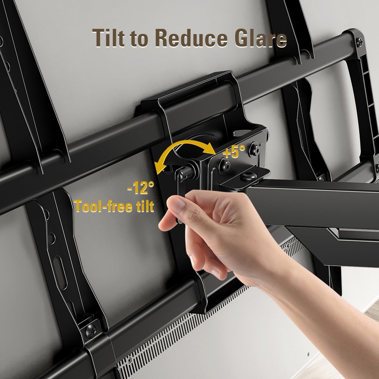 Mounting Dream Long Arm TV Wall Mount for 37-75 Inch TV, Corner TV Wall Mount with 32” Long Extension, Full Motion TV Mount Swivel & Tilt, Fits Max VESA 600x400mm,100 lbs, 16”,18”,24” Studs MD2285-LA