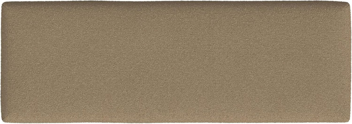 HomePop Oslo Decorative Bench - Brown Boucle