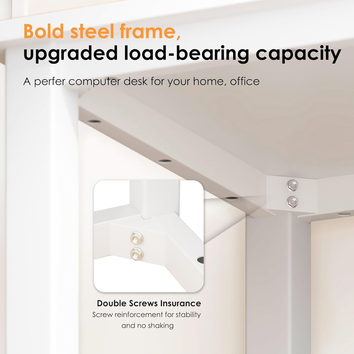 Need Small Desk, 39.4 inches Sturdy Writing Desk for Small Spaces, Small Computer Desk Teens Desk Study Table Laptop Desk Home Ofice Desk, White