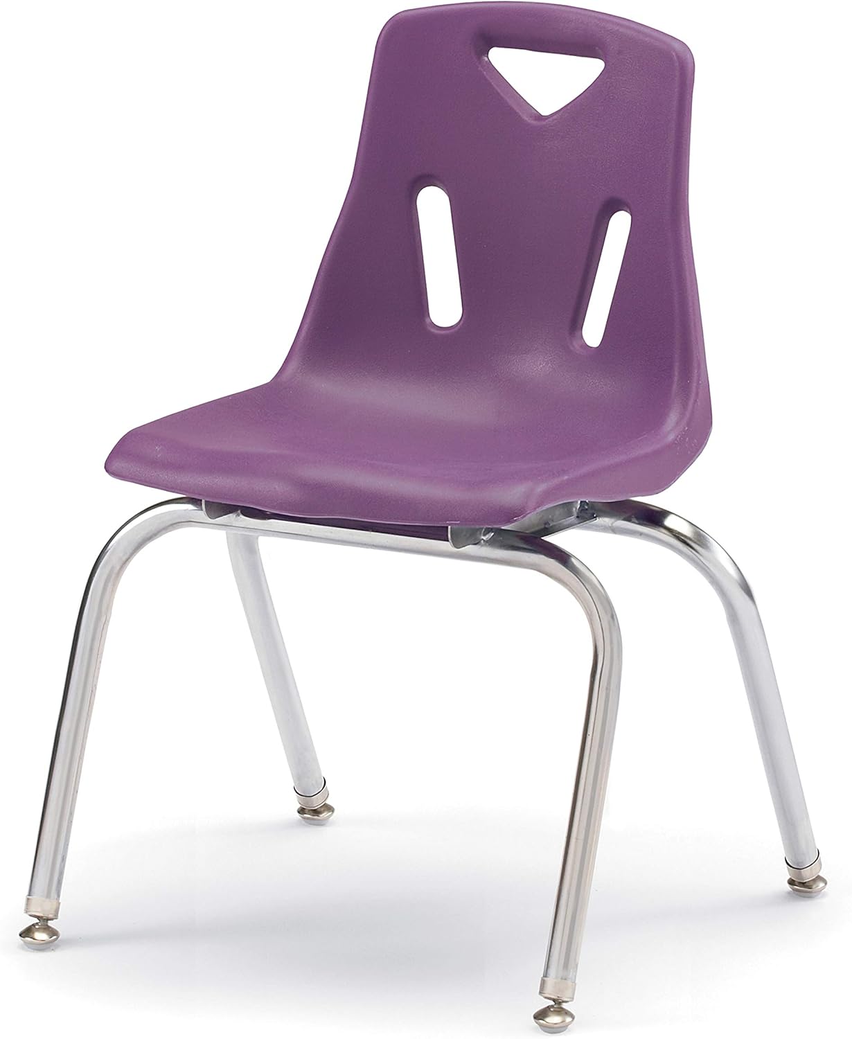 Berries Jonti-Craft 8146JC6004 Stacking Chairs with Chrome-Plated Legs, 16" Height, Purple, Pack of 6