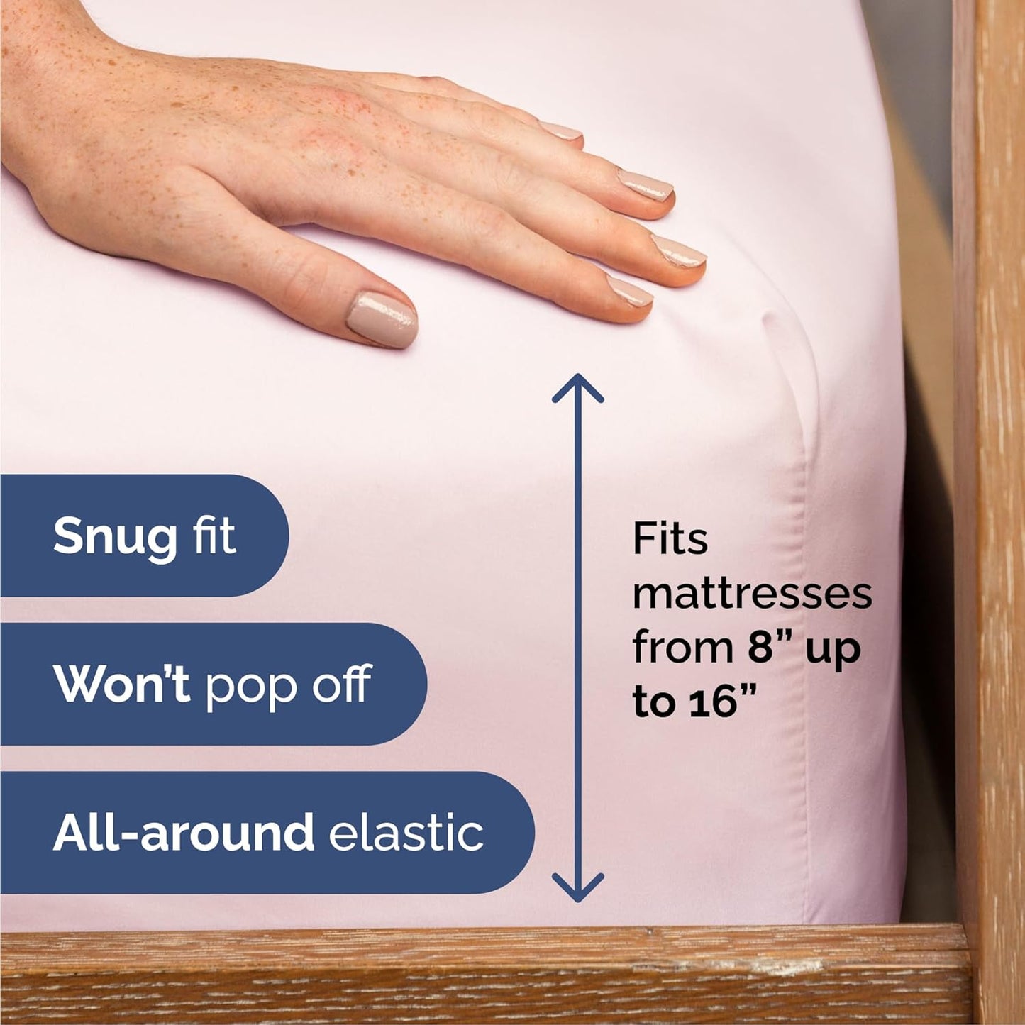 Cal King Size 4 Piece Sheet Set - Comfy Breathable & Cooling Bed Sheets Set - Hotel Luxury Bedding for Women, Men, Kids, Teens, Boys & Girls - Deep Pockets and Wrinkle Free - Oeko-Tex - Lavender Pink