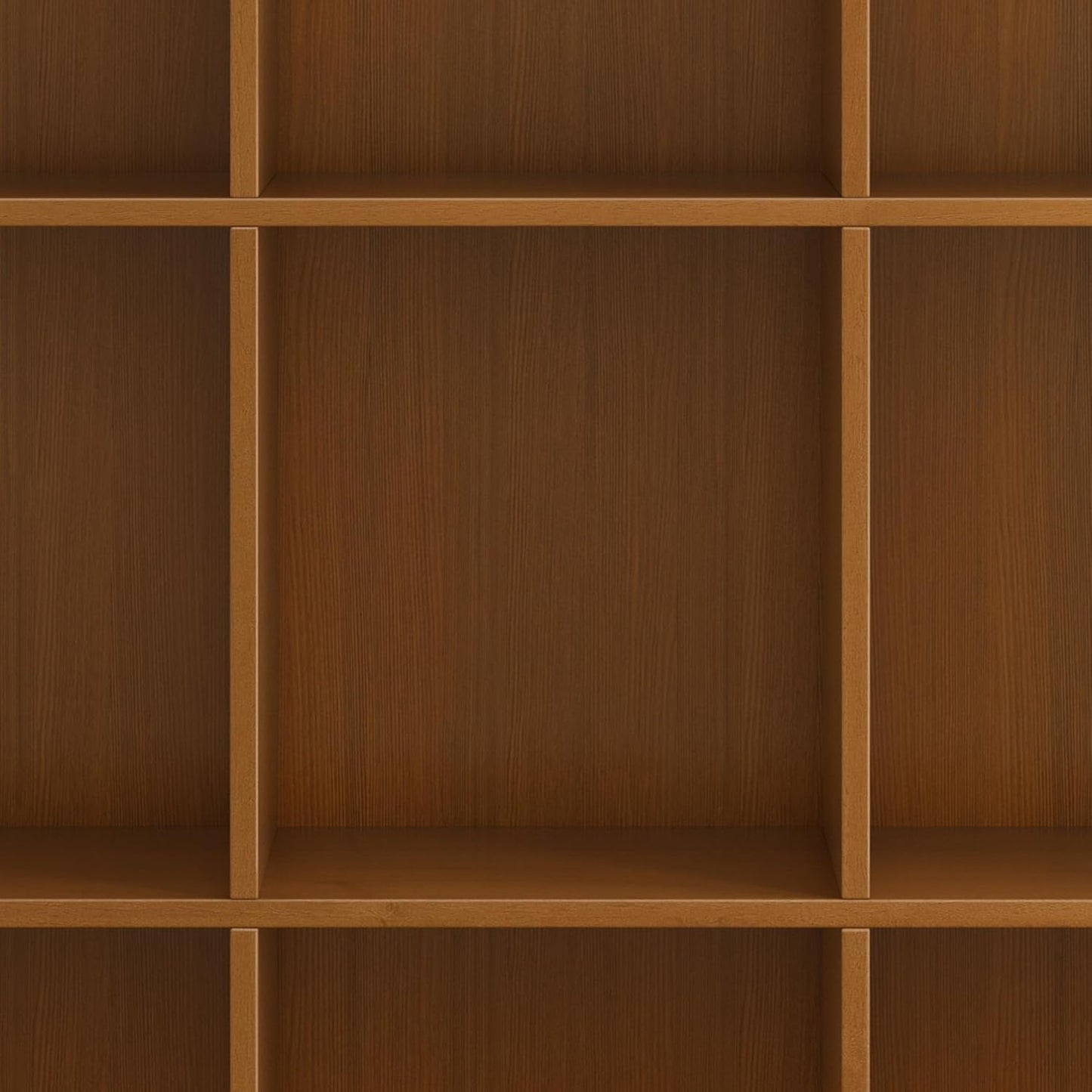 SIMPLIHOME Acadian Bookcase - 44 inch Tall 9-Cube Solid Wood Cube Organizer in Light Golden Brown, Transitional Bookcase Storage for Living Room, Study or Office with Fixed Shelves and Tapered Legs