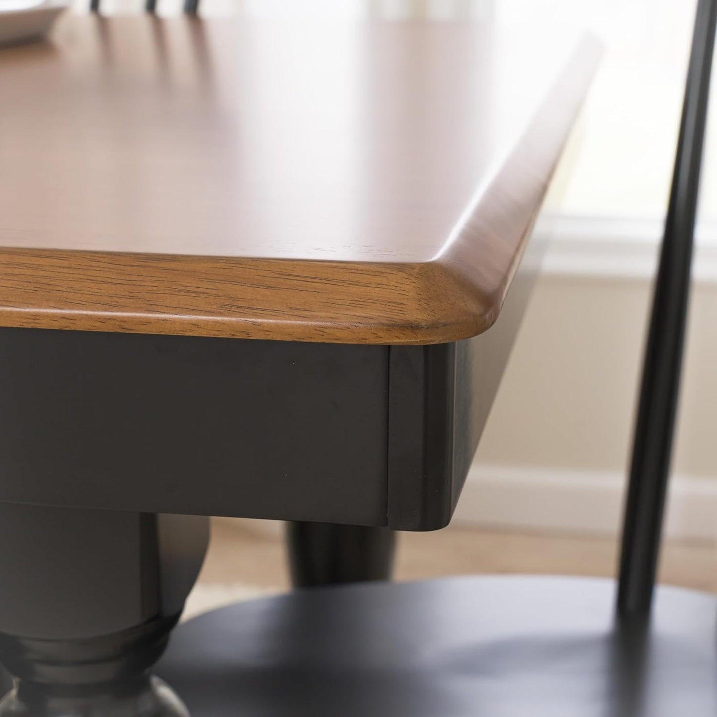 Bush Furniture Rectangular Dining Table, 67 inch Squire Trestle, Farmhouse Decor, Sterling Collection, Dark Brown