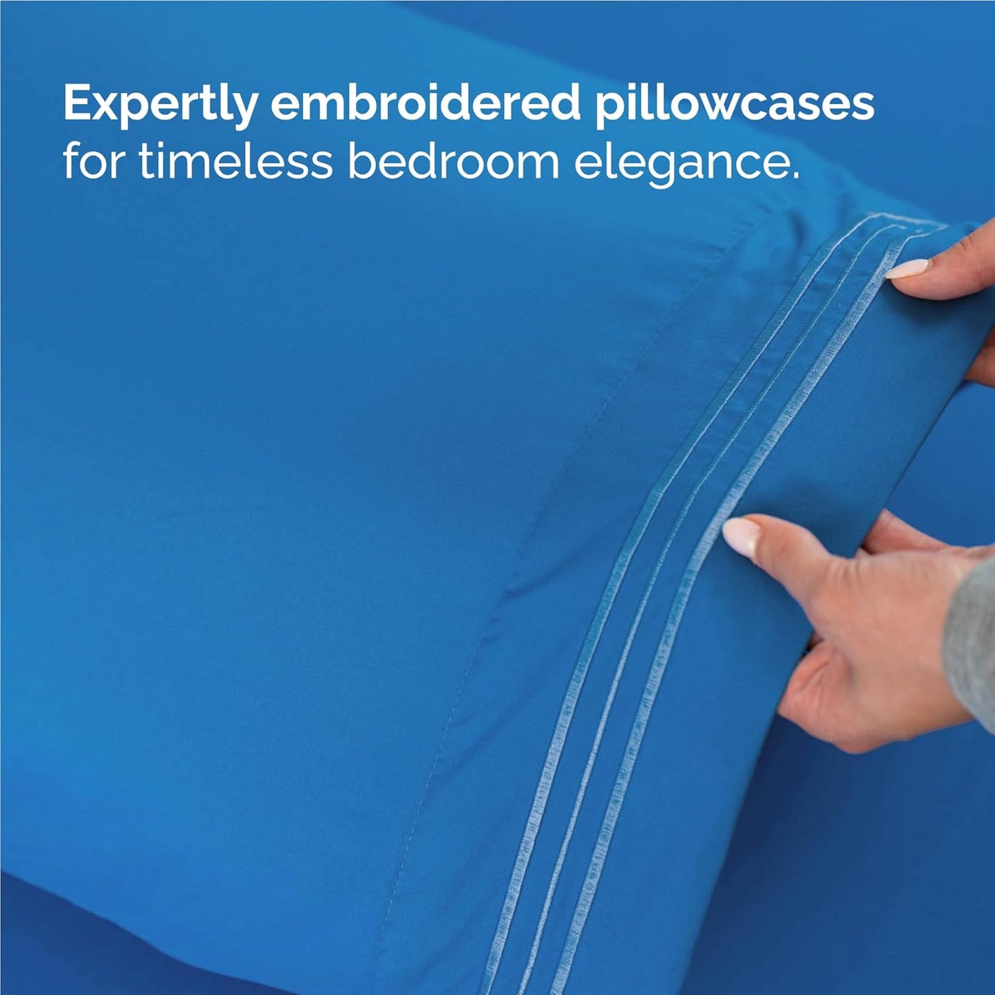 Twin XL Size 3 Piece Sheet Set - Comfy Breathable & Cooling Bed Sheets Set - Hotel Luxury Bedding for Women, Men, Kids, Teens, Boys & Girls - Deep Pockets, Soft, Wrinkle Free - Oeko-Tex - Royal Blue