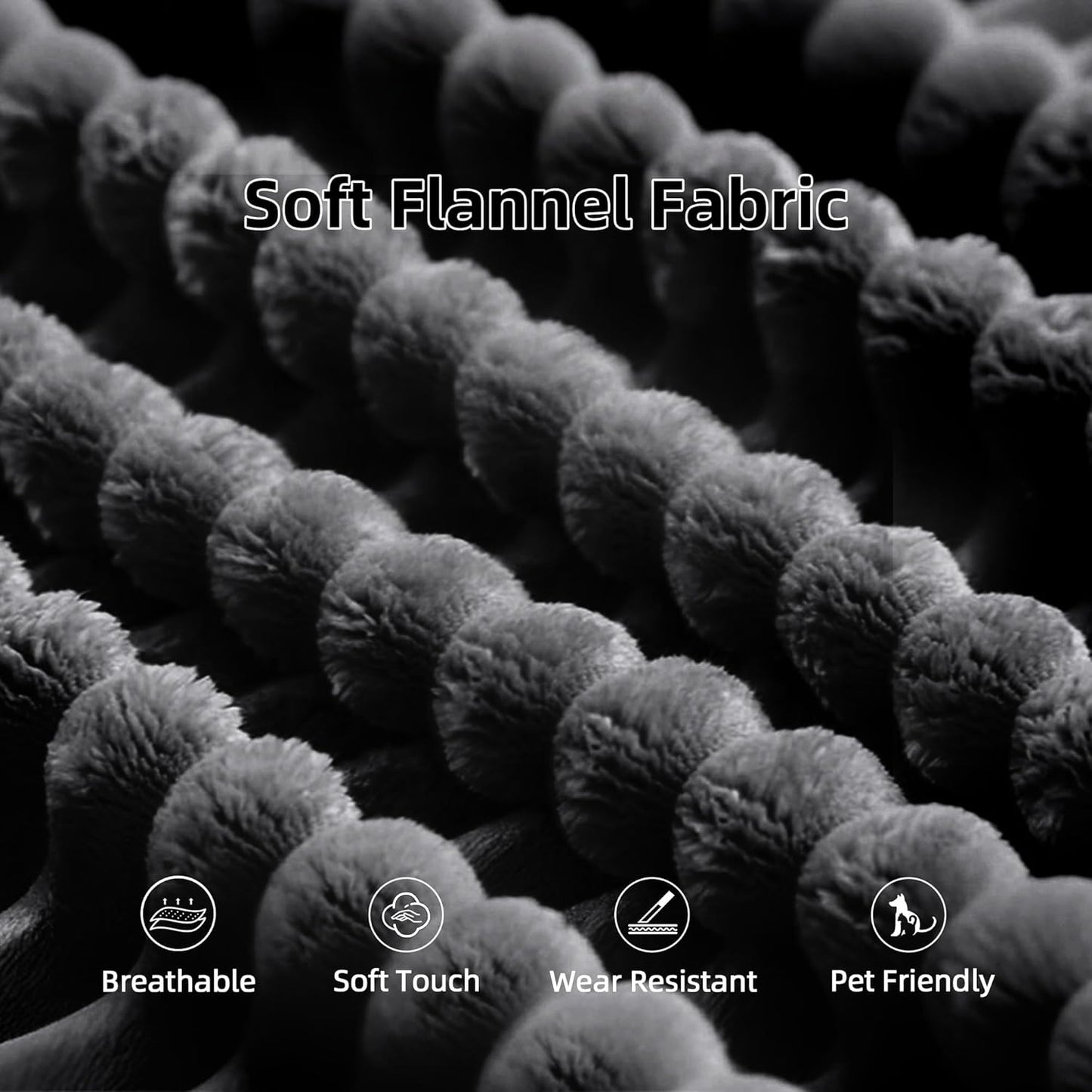 Cloud Sectional Couch, 104”L-Shape Large Oversized Sofa with Left Chaise Lounge, Modular Sleeper Couch with Pillows & Deep Seat, Flannel Velvet Compressed Sofa for Living Room, Black