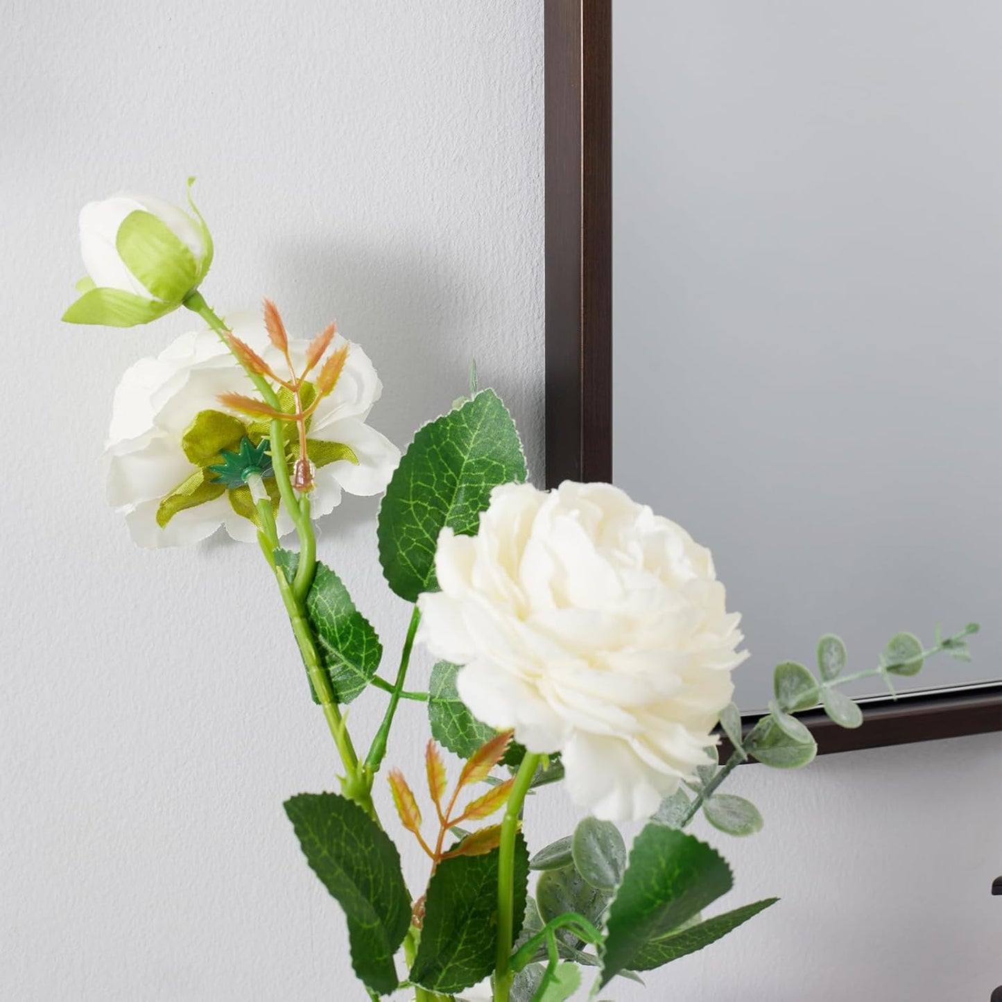 ANDY STAR 40x32 Inch Bronze Bathroom Mirror, Rounded Rectangle Oil Rubbed Bronze Mirrors for Bathroom,Tube Metal Framed, 1’’ Deep Wall Mounted Vertically/Horizontal