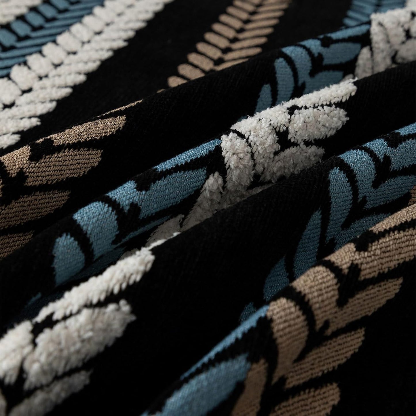 STACYPIK Modern Striped Sofa Cover for Pets, Vintage Jacquard Herringbone Couch Cover for 2 Cushion Couch, Non-Slip L Shaped Couch Cover for Sectional Washable Throw Slipcover for Living Room-71x118IN