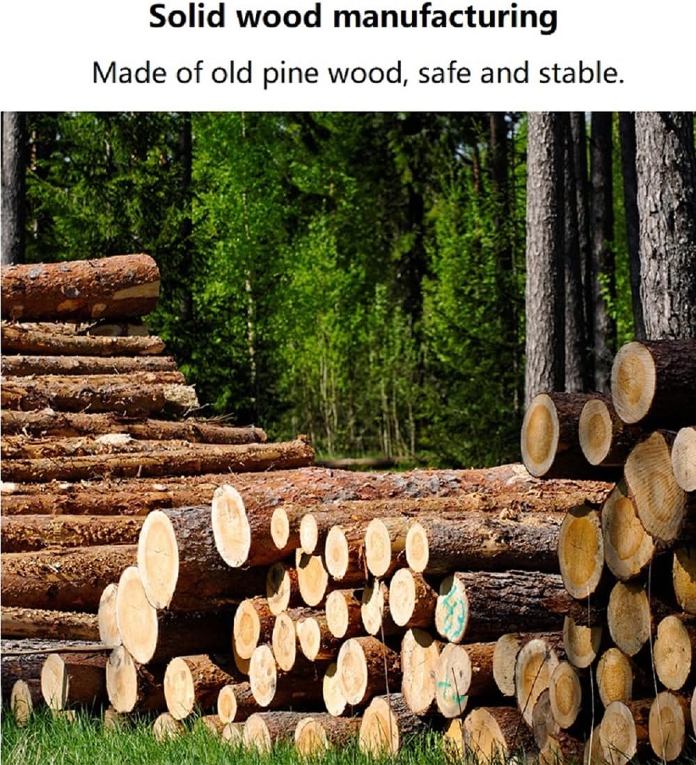 Heehee Wooden Rotating Bookshelf 360 Display Floor Standing Bookcase Storage Rack for Kids&Adults Multi-Functional Bookshelf Organizer (5-Tier)