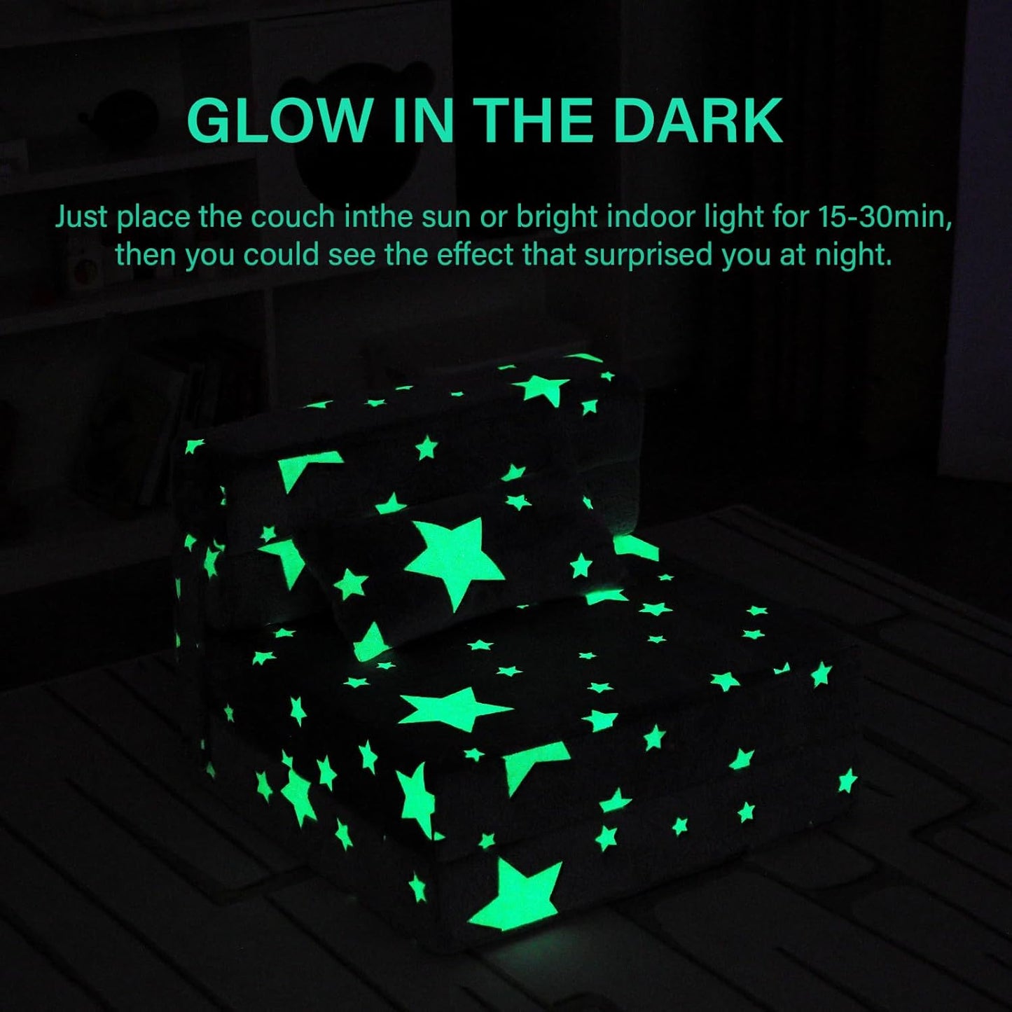 Folding Sofa Bed Floor Mattress for Kids with Pillow, Toddler Folding Floor Nap Mat for Sleeping, Child Fold Up Sofa Futon Folding Floor Lounger Chair Bed with Storage Bag