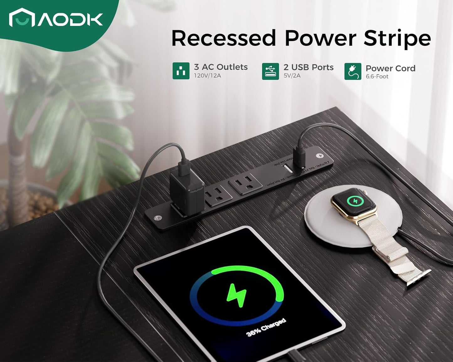 AODK 53 Inch L Shaped Computer Desk with Drawers, Corner Desk with Power Outlets & Reversible Storage Shelves, Movable CPU Stand for Home Office Gaming, Black