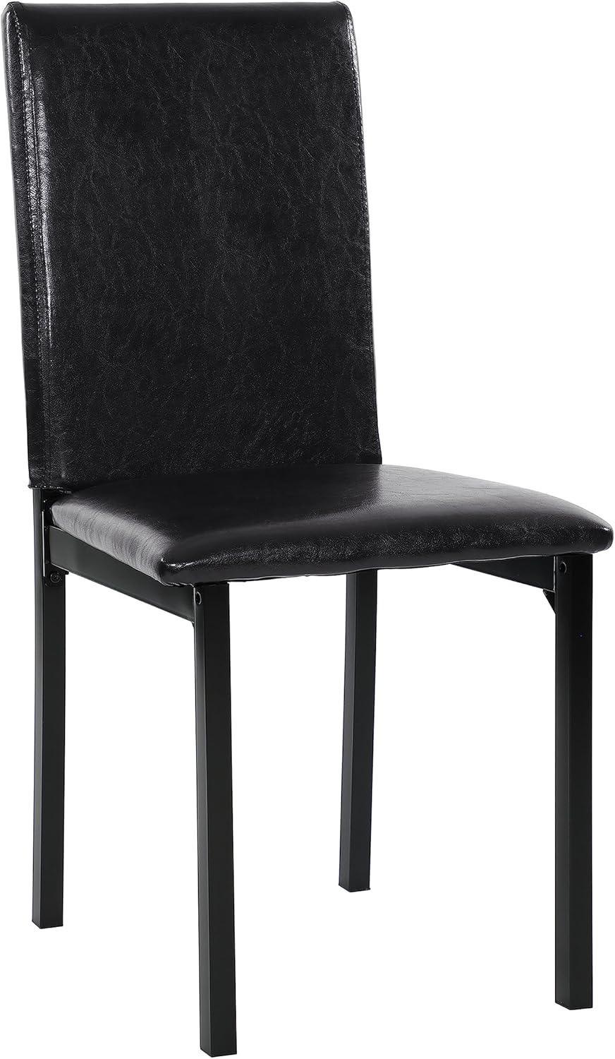 Homelegance 2601 Tempe PU Upholstered Chair (Set of 4), Dining Height, Brown