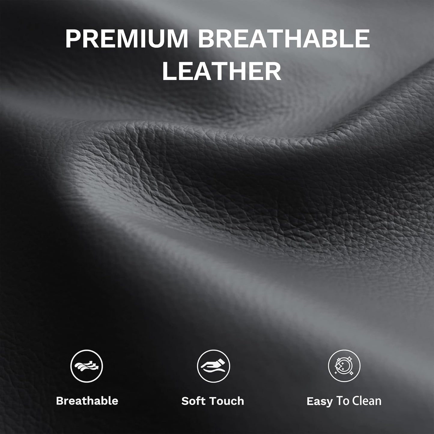 COLAMY Pushback Electric Recliner Chair, Premium Leather Upholstery with Adjustable Angles, Extra Lumbar Pillow, Built-in Charging Port, Business-Casual Style for Living Room(Black