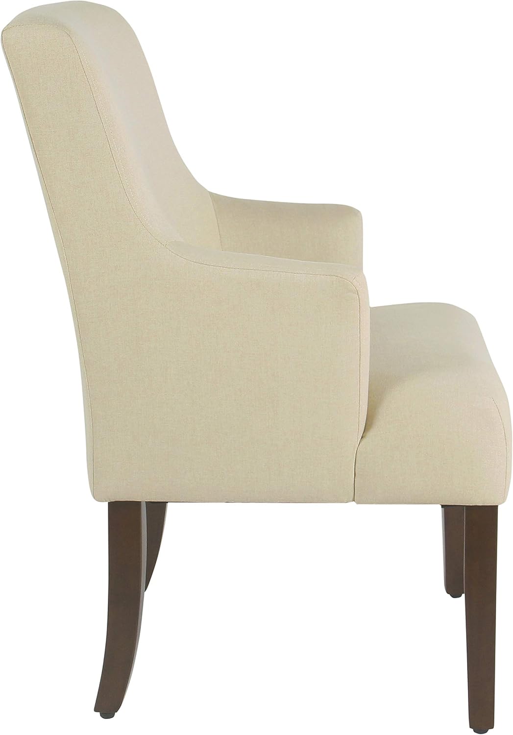 HomePop Home Decor | Upholstered Anywhere Dining Chair | Accent Chairs for Living Room & Bedroom | Decorative Home Furniture (Cream)