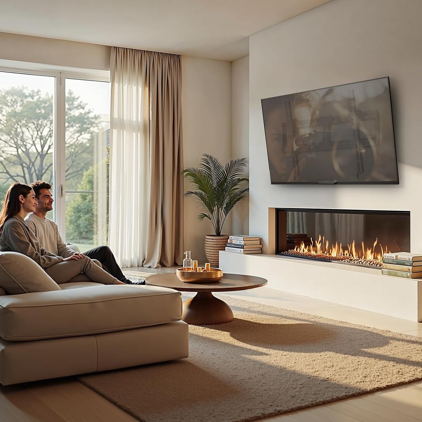 IWORKBORAD 55 65 75 85 inch Low Profile TV Wall Mount for 32-90 '' TVs, Tilt TV Mount Bracket, Safe Lock & Quick Release, Max VESA 600x400mm, 24 inch Studs,132 lbs, Fit Most 55+ 75+ 85+ 86 TVs