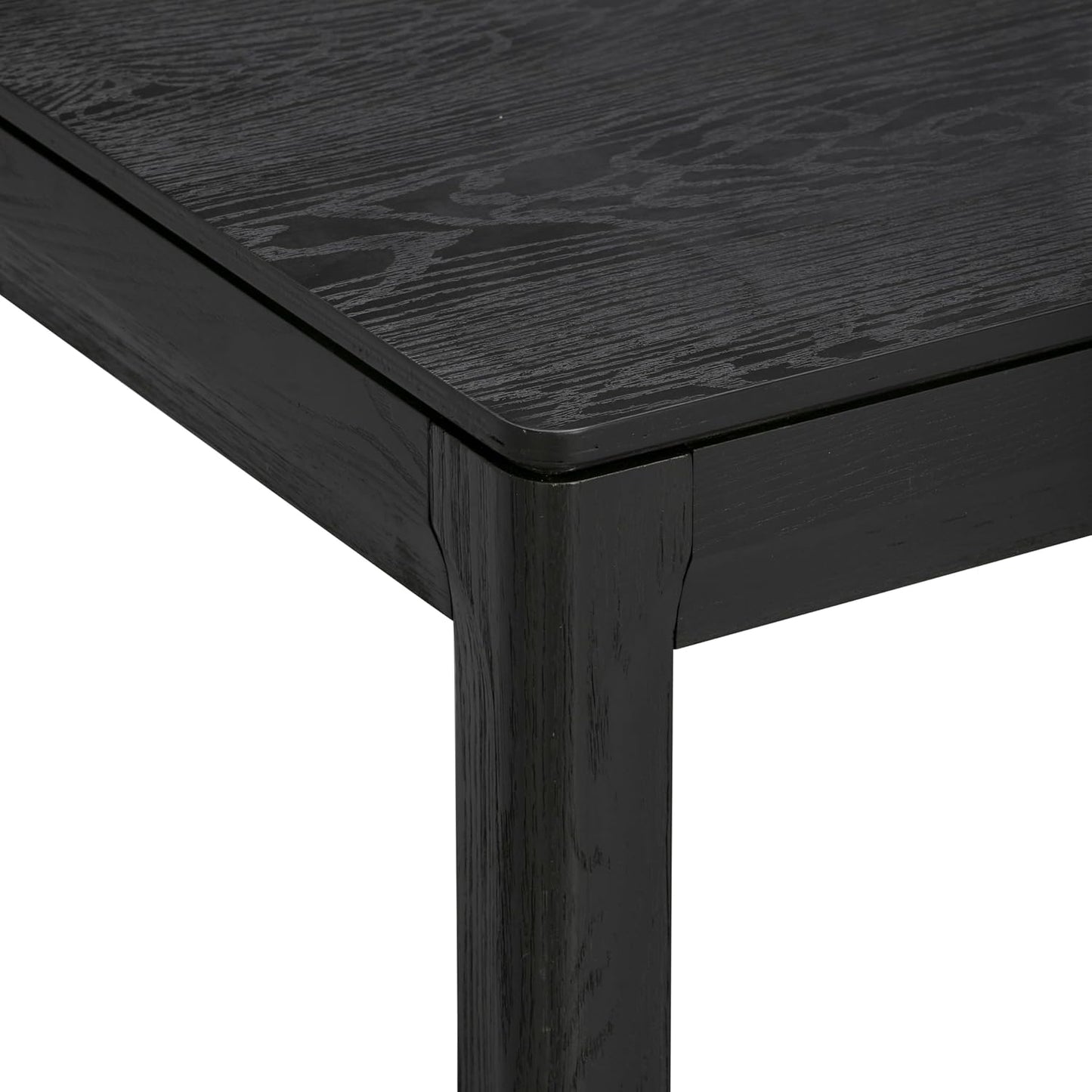 NTC Flow Modern Wooden Rectangle Coffee Table with Hidden Drawer – Waterproof & Heat Resistant, Burnt Black