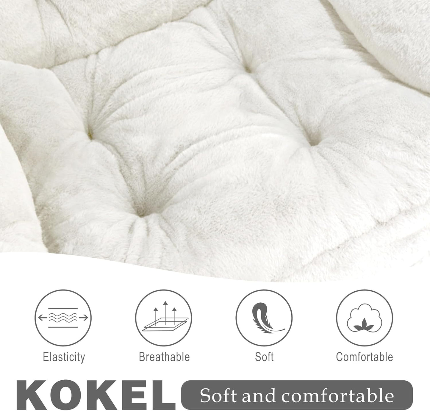 Lazy Chair with Folding Ottoman,Living Room Chairs, Accent Contemporary Lounge Chair, Single Steel Frame Leisure Sofa Chair with Armrests and A Side Pocket (TM3WHITE)