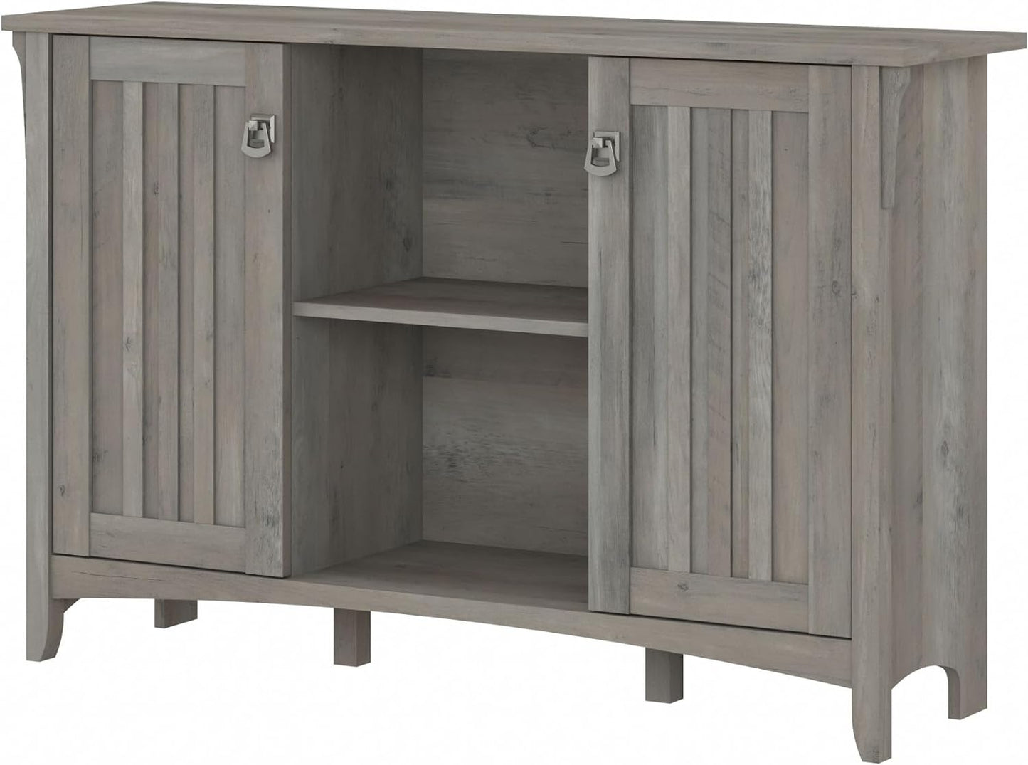 Bush Furniture Salinas Accent Storage Cabinet with Doors in Driftwood Gray