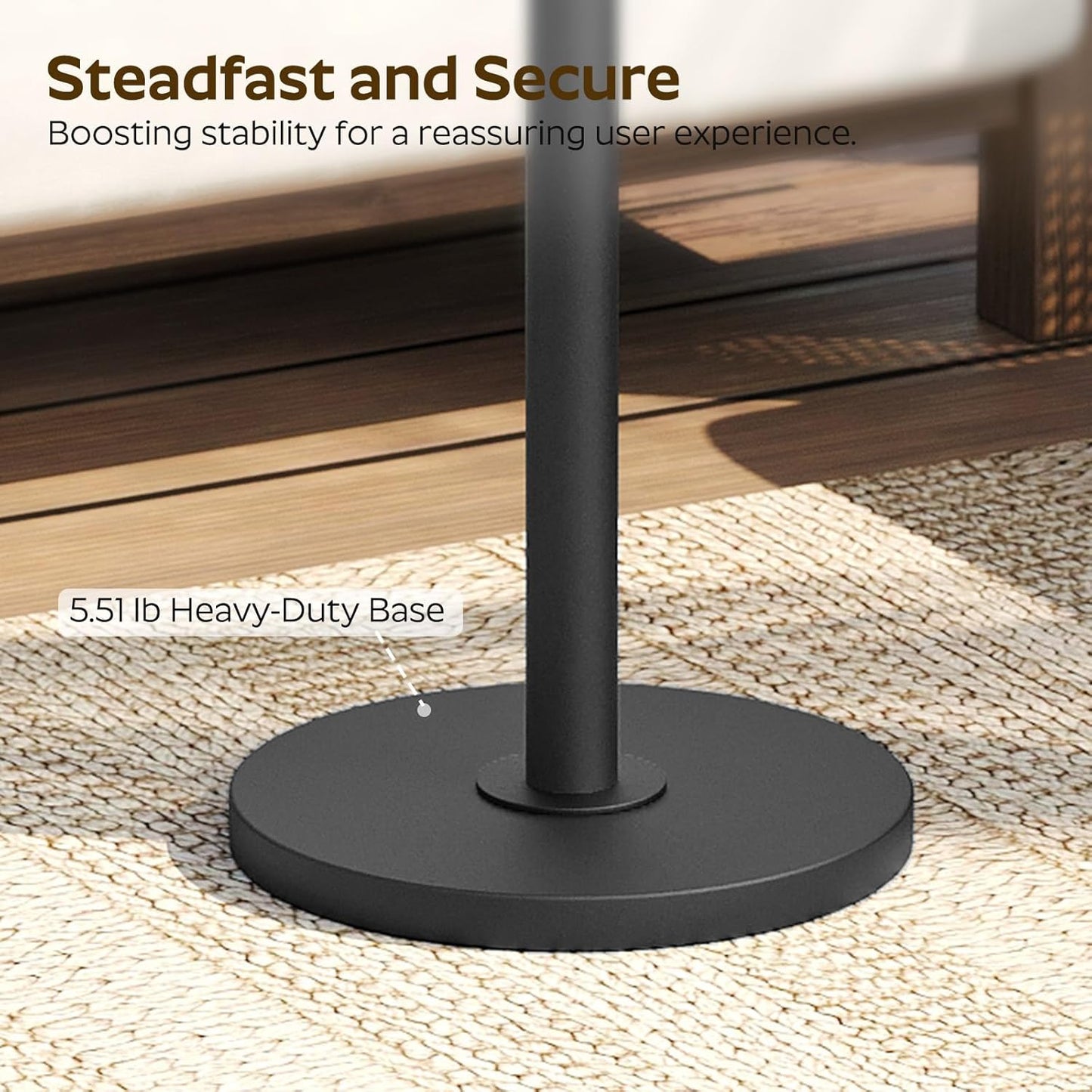 Round Side Table Set of 2, Tall Drink End Table for Small Spaces, Pedestal Style Martini Side Table in Living Room, Bedroom, Dormitory, Marble Black and Black ET30L2BM