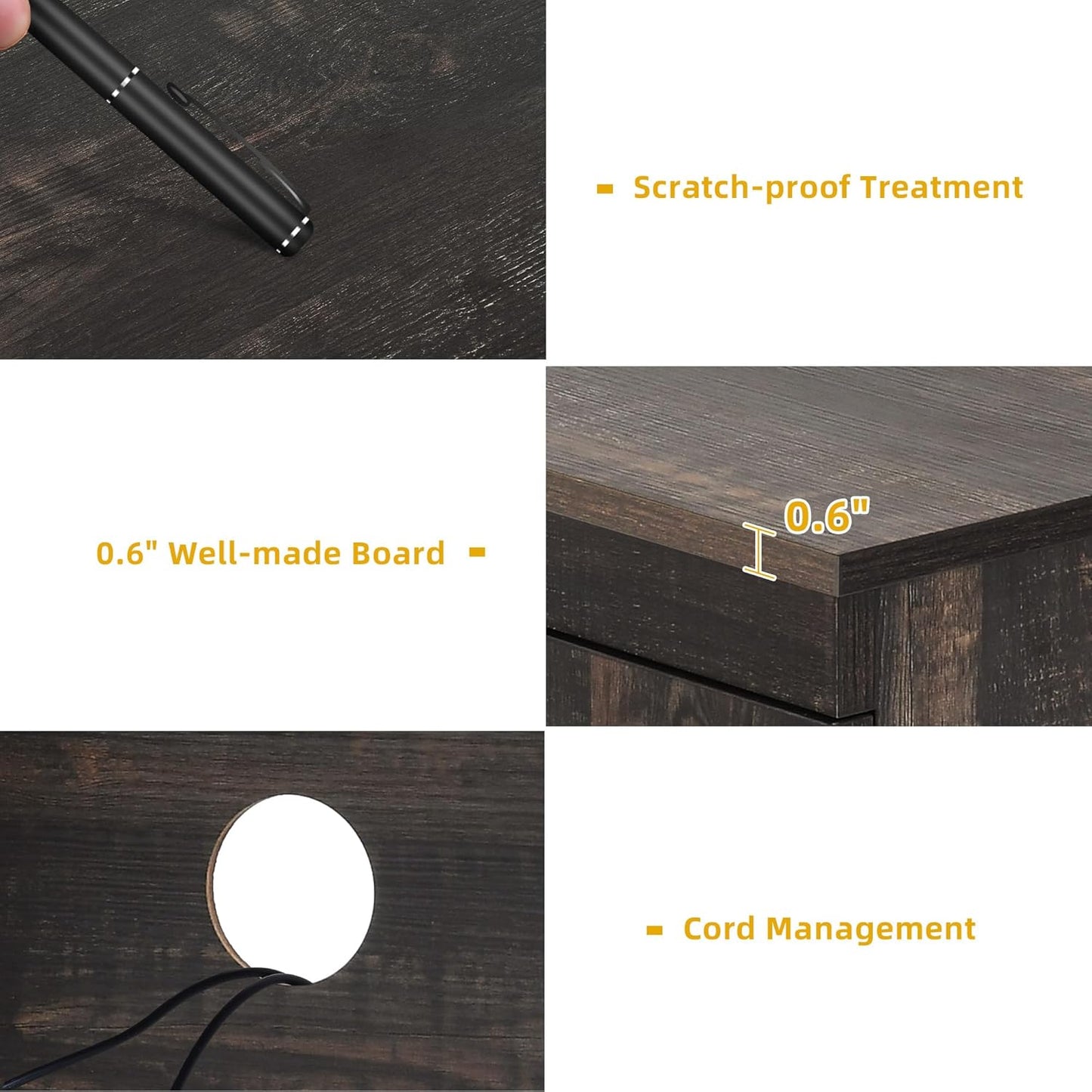 DWVO Farmhouse TV Stands for Living Room, Entertainment Center with Storage, TV Stand for 65 Inch TV with Double Barn Doors & Storage Cabinets, Rustic TV Cabinet Media Console, Dark Oak