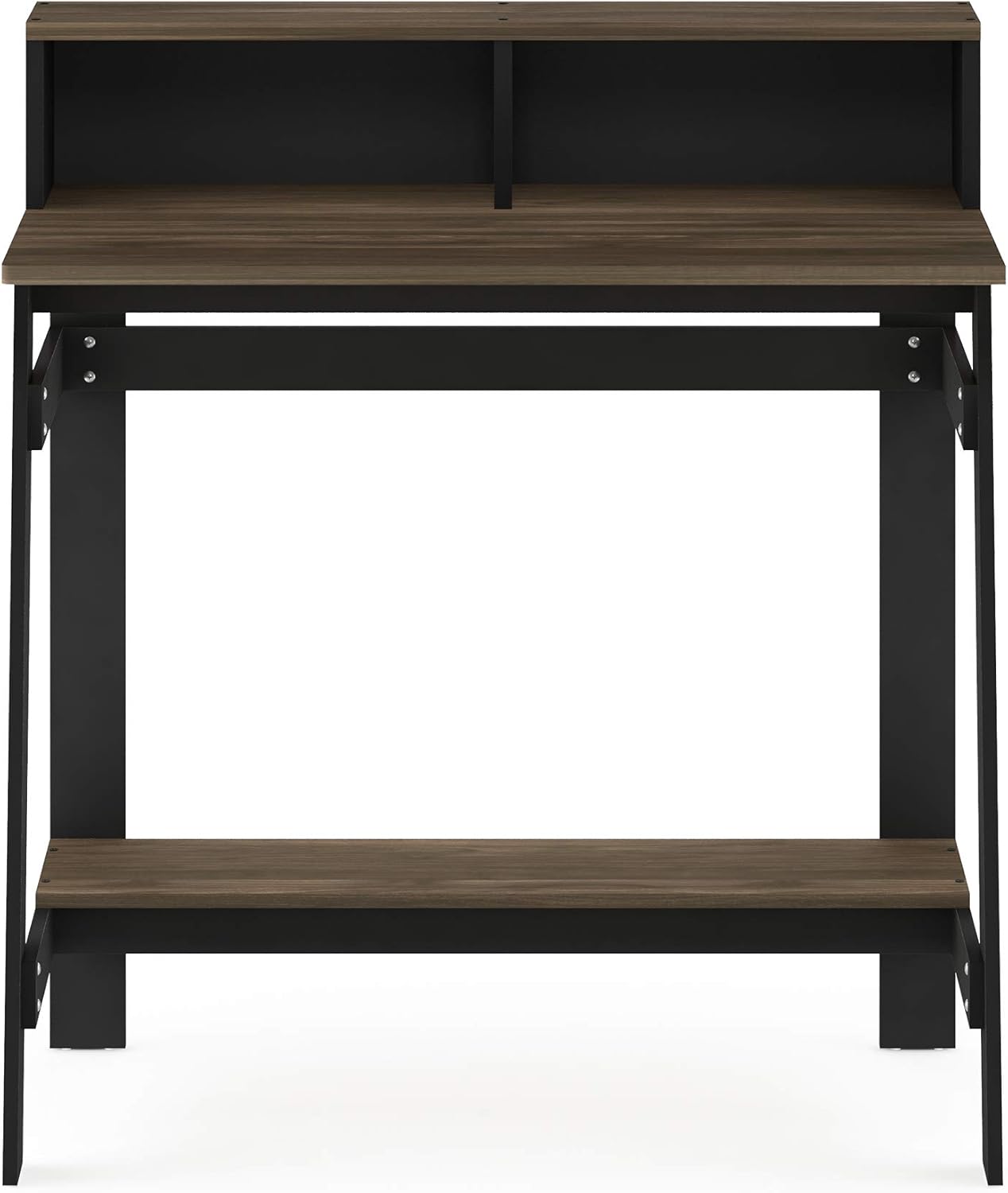Furinno Simplistic A Frame Computer Desk, 17.9"D x 31.6"W x 35.5"H, Columbia Walnut