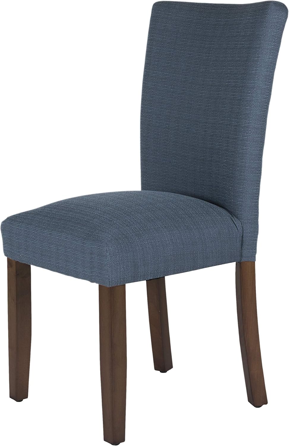 HomePop Parsons Classic Upholstered Accent Dining Chair, Single Pack, Dark Blue