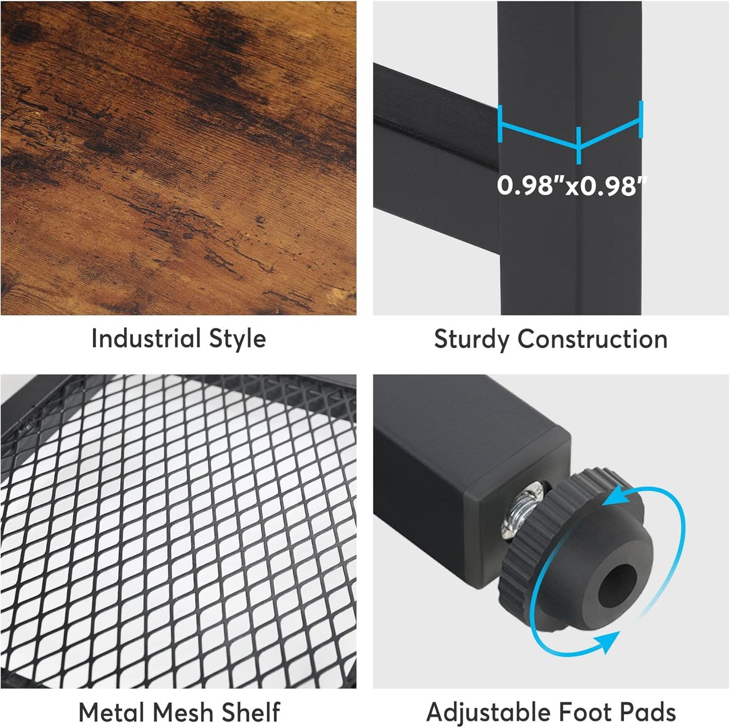 Tribesigns 78 Inch TV Stand for TVs up to 85 Inch, Media Entertainment Center Console Table, Industrial 3-Tier TV Console Table with Storage Shelves for Living Room, Entertainment Room