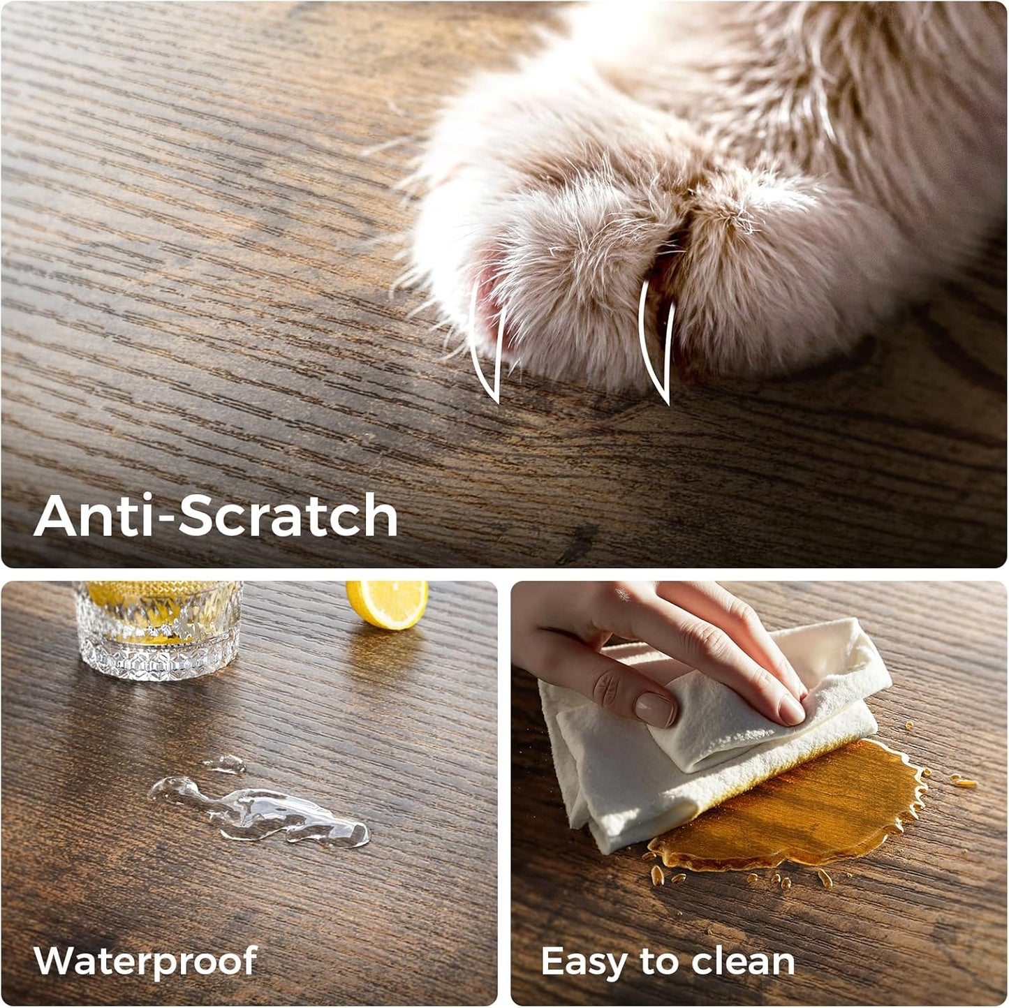 Casaottima Corner Bookshelf 5 Tier, 57 Inches Reversible Book Shelf for Living Room, Industrial Wooden Bookcase with Open Shelves and Metal Frame for Bedroom, Home Office, Kitchen, Rustic Brown