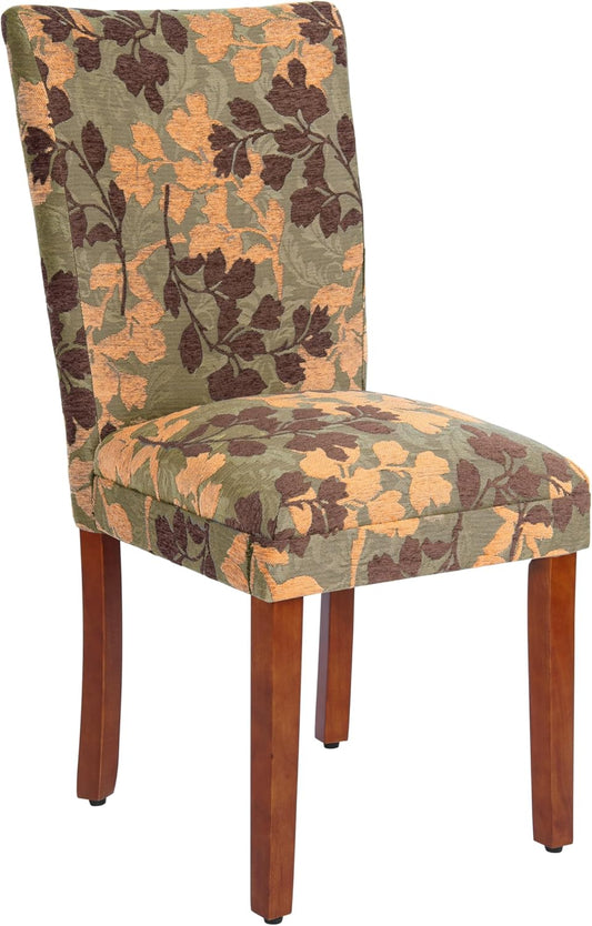 Homepop Home Decor | K1136-F975 | Classic Upholstered Parsons Dining Chair | Single Accent Dining Chair, Brown Woven