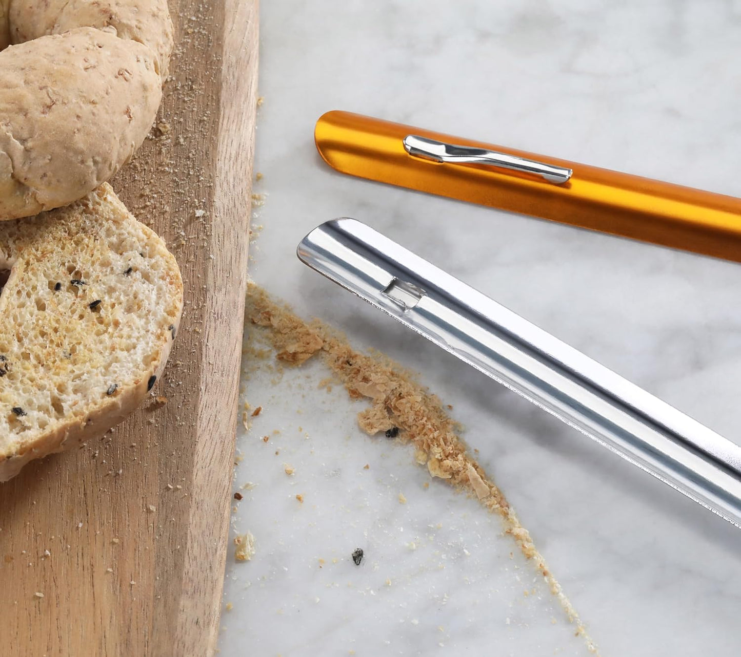 New Star Foodservice Aluminum Table Crumber, 6-Inch, Silver, 22810