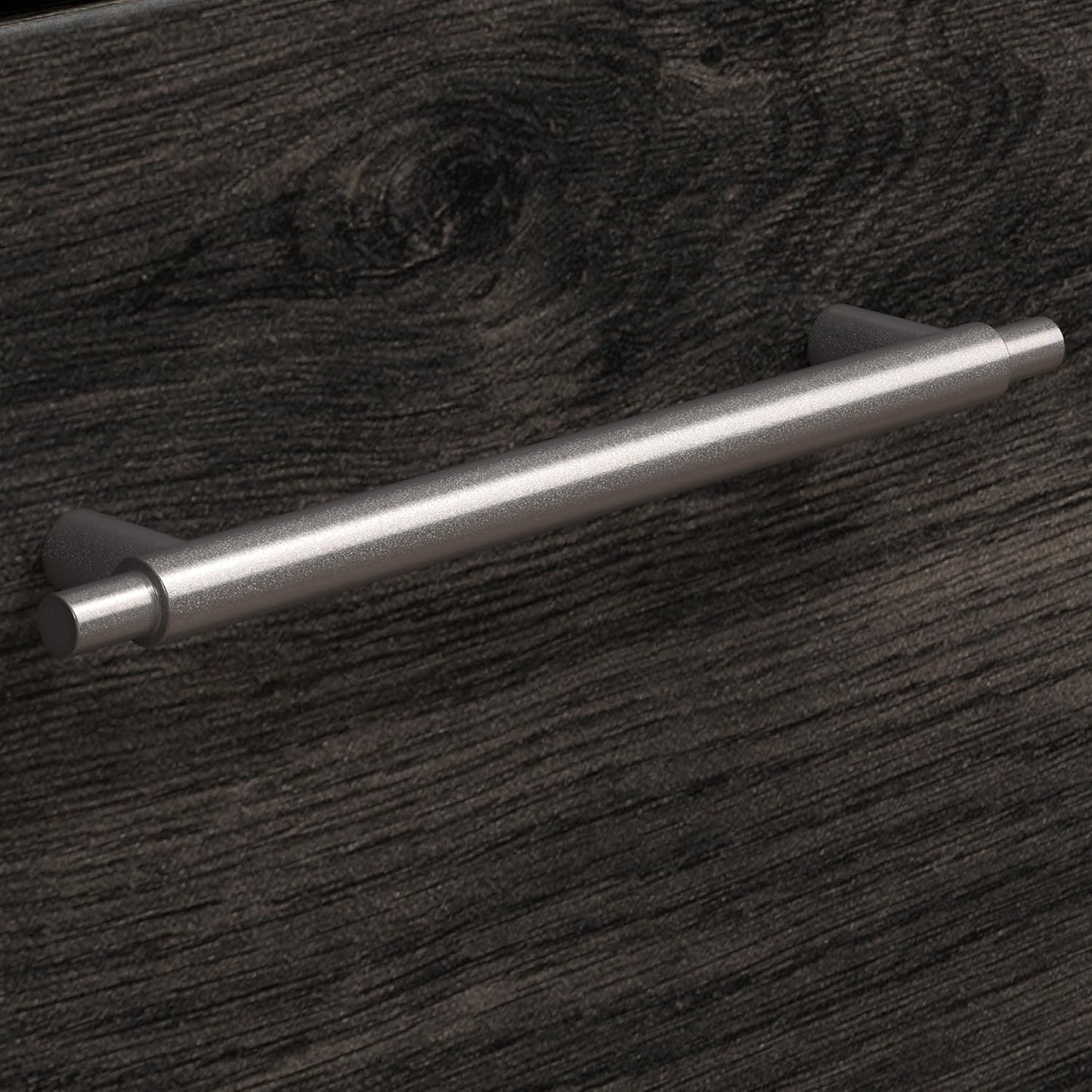 Bush Furniture Key West Small End Table with Storage | Modern Farmhouse Accent Shelf for Living Room in Dark Gray Hickory