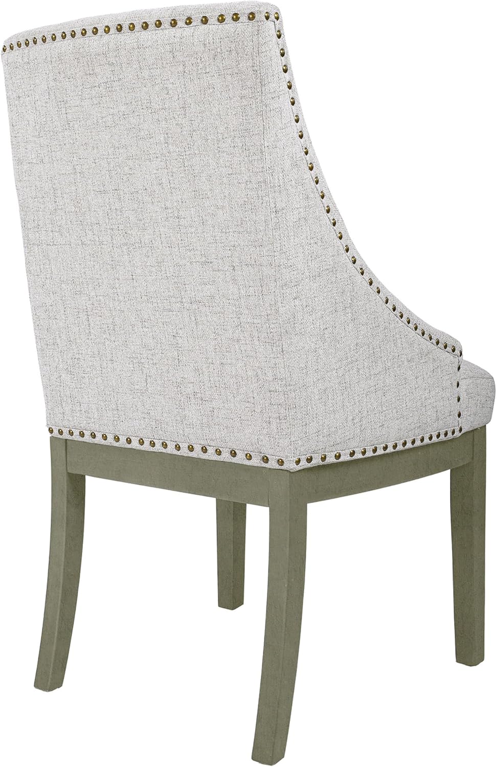 HomePop Home Decor | Upholstered Anywhere Dining Chair | Accent Chairs for Living Room & Bedroom | Decorative Home Furniture - Neutral Textured Solid (Single Pack)