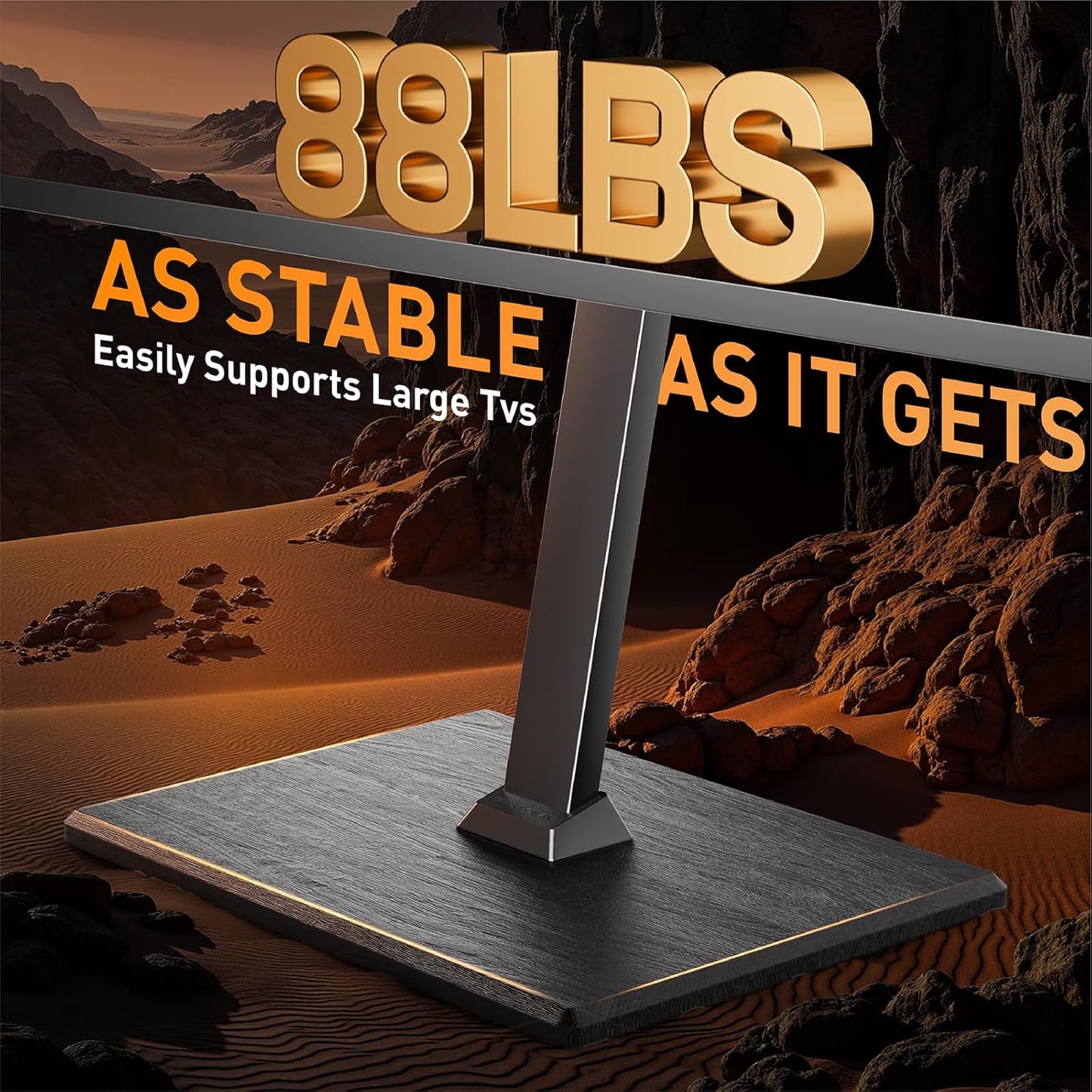 Perlegear Rolling TV Stand with Power Outlet, Tilt and Swivel Mobile TV Cart with Hidden Casters, Fits 30-70 Inch TVs, Height-Adjustable, 88 lbs Load Capacity, Max VESA 400x400mm, PGTVMC20