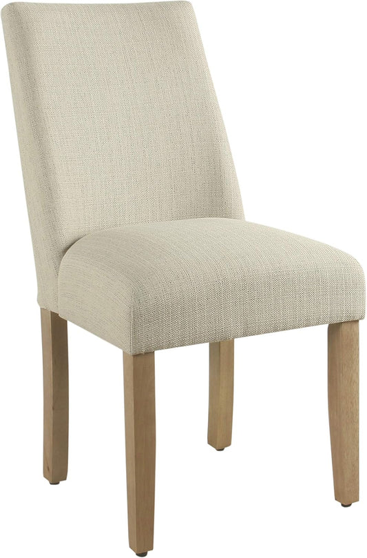 HomePop Marin Curved Back Dining Chair, Single Pack, Linen