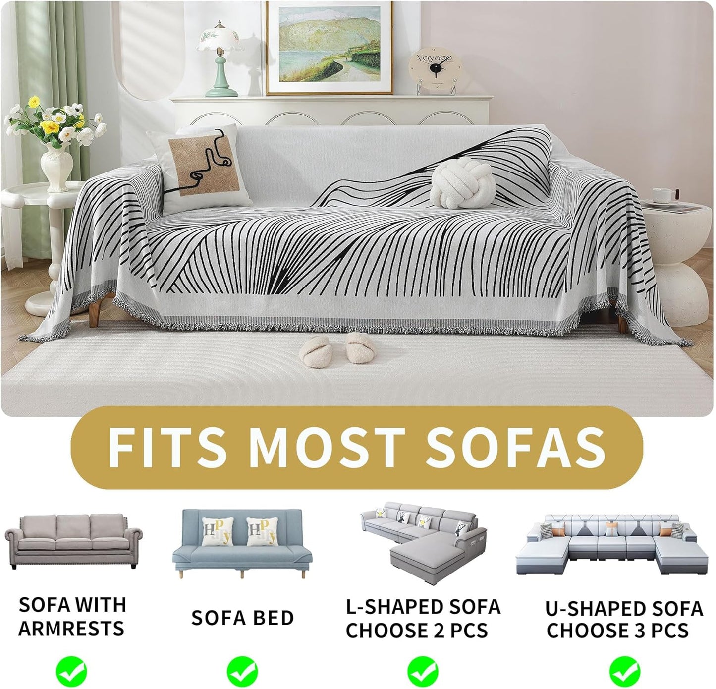 Non Slip Sofa Covers Couch Covers for 3 Cushion Couch Sofa Pet Friendly Washable Couch Covers for Sofa, Soft Thick Sectional Couch Covers L Shape Furniture Protector for Kids, Dogs 71" X118"