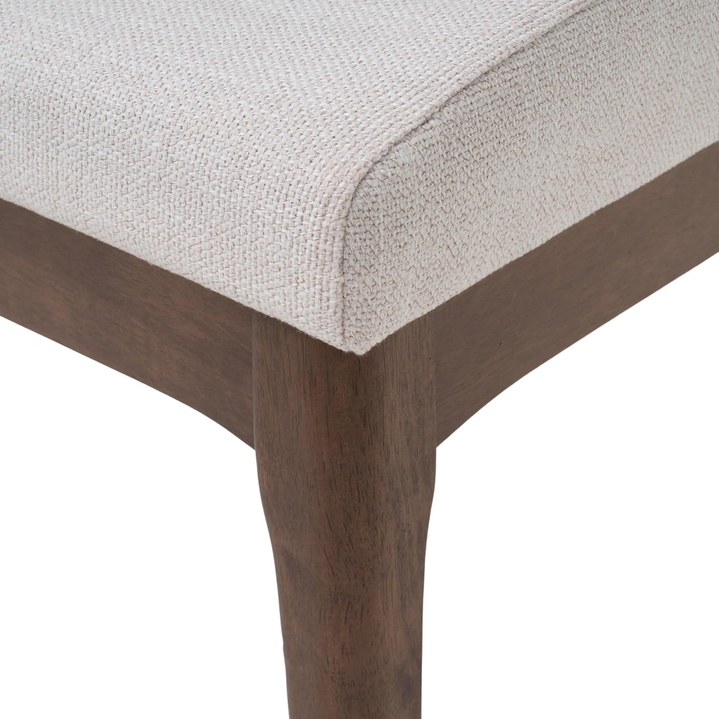 Ball & Cast 5-Piece Dining Table Set for 4,Kitchen Table Set W/ 47" Rectangle Table,Living Room Furniture W/ 4 Upholstered Chairs,for Dining Room,Kitchen,Restaurant,Walnut+Light Beige