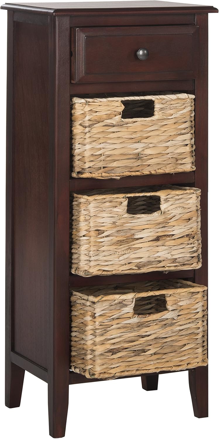 Safavieh American Homes Collection Michaela Cherry Side Table, 15" x 11.8" x 35.8",