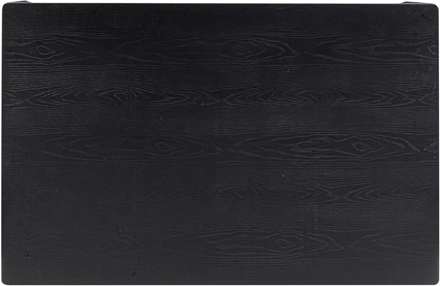 NTC Flow 55 Inch Modern Design, Rectangular Dinner Table for Dining Room, Living Room Furniture, Effortless Assembly, Burnt Black