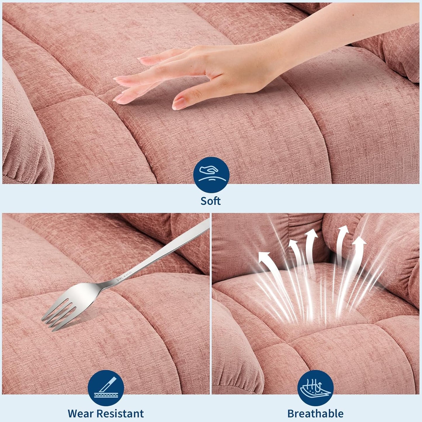 Rocking Recliner Chair with Vibration Massage & Heat, 360° Swivel Oversized Rocker Recliner with Side Pocket for Living Room, Bedroom & Nursery